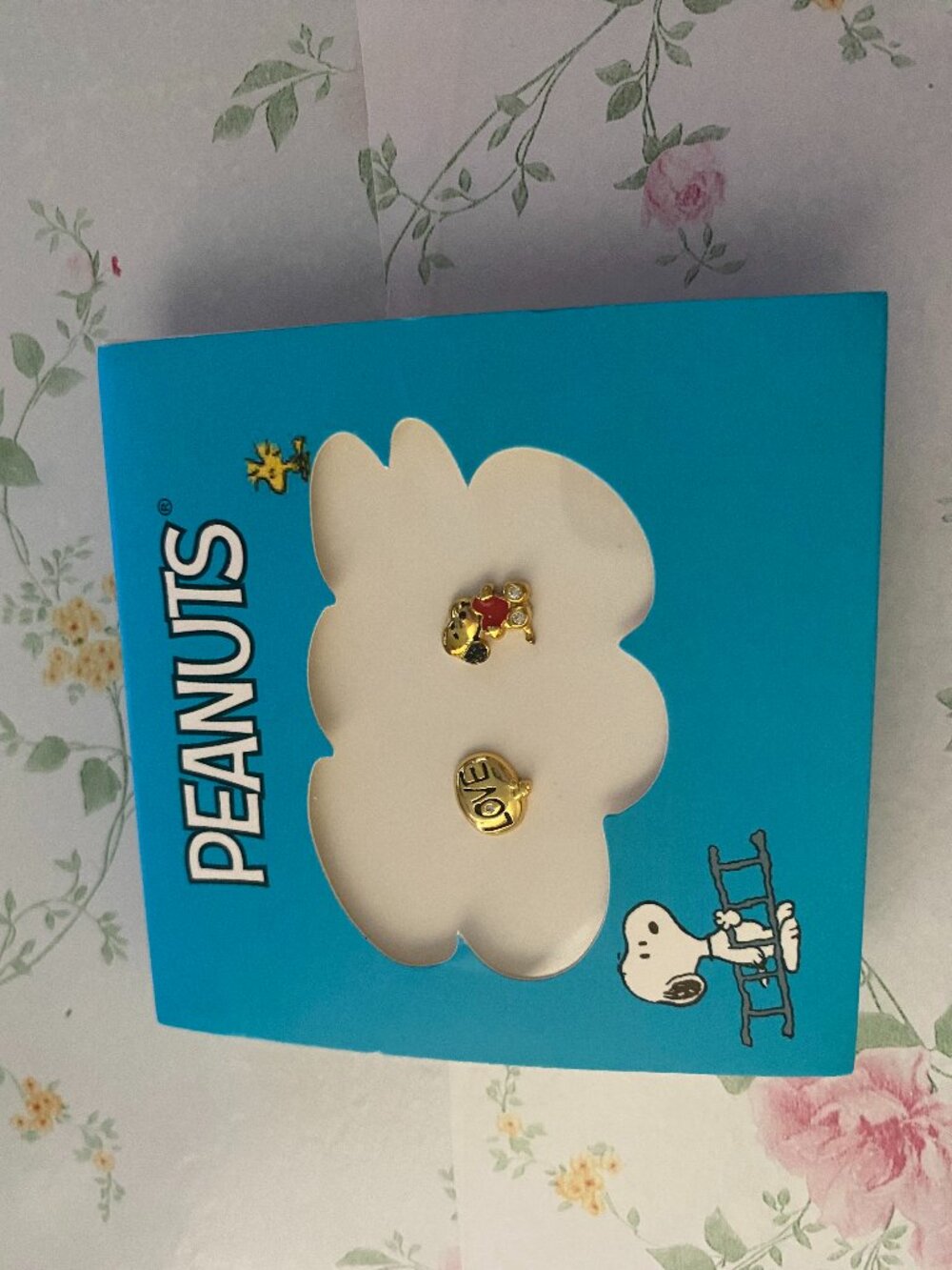 Peanut earrings gold plated 18k